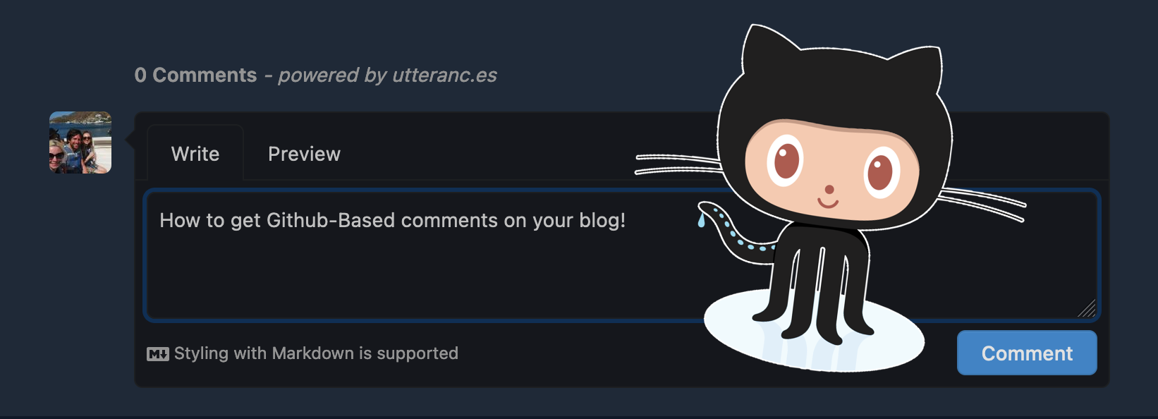 Setting up Github comments on your blog with Utterances