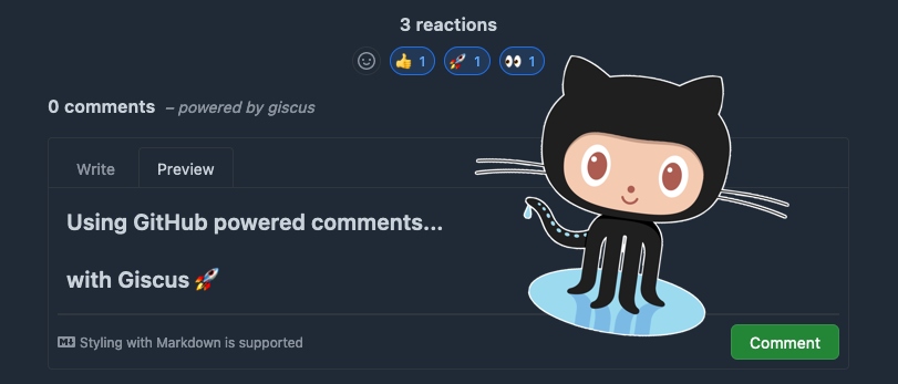 Setting up Github comments on your blog with Giscus
